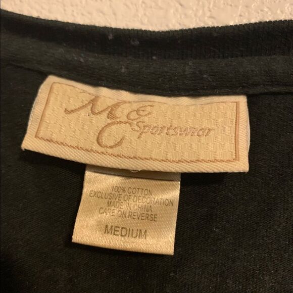 Mc Sportswear Medium Black Long Sleeve Shirt - Picture 4 of 4